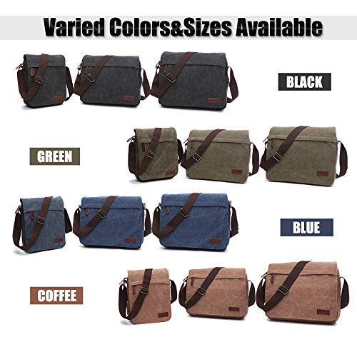 LOSMILE Bolsos bandolera de Hombres, Bolso de Hombro de Lona, Bolsas mensajero para portátiles, Bolsas escolares, Trabajo y escuela. (M-Army Green) LOSMILE Bolsos bandolera de Hombres, Bolso de Hombro de Lona, Bolsas mensajero para portátiles, Bolsas escolares, Trabajo y escuela. (M-Army Green)