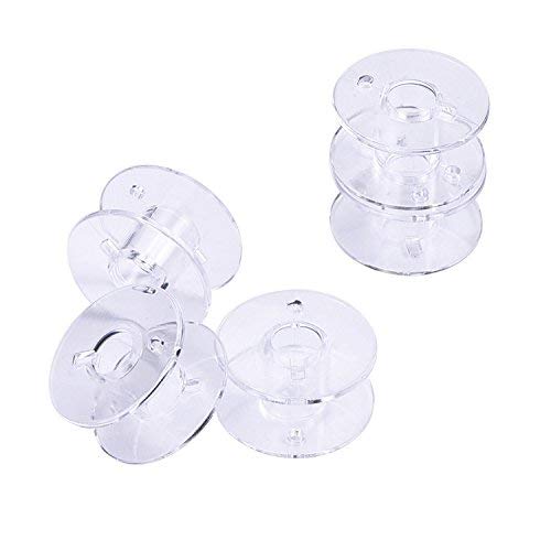 Lot de 25 bobines transparentes pour Machine à coudre Singer/Brother/Janome/Toyota