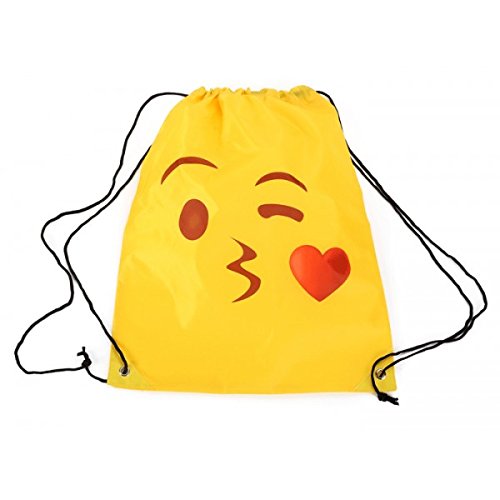 Lote de 10 Mochilas Petate Emoticonos - Mochilas, petates Infantiles, Infantil para niños y niñas. Regalos, Detalles y Recuerdos Baratas para Invitados de Bodas, Comuniones, Cumpleaños