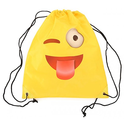 Lote de 10 Mochilas Petate Emoticonos - Mochilas, petates Infantiles, Infantil para niños y niñas. Regalos, Detalles y Recuerdos Baratas para Invitados de Bodas, Comuniones, Cumpleaños