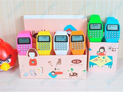 Lote de 20 Relojes Calculadora, Reloj Calculadora Niños- Relojes Baratos Niños Infantiles Calculadora Comuniones, Cumpleaños, Bodas Niños, Colegios