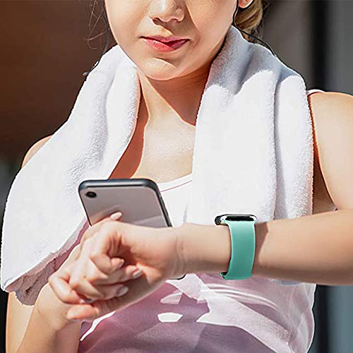 Lote de 3 correas de silicona compatibles con Apple Watch de 38 mm, 40 mm, 42 mm, 44 mm, correa de repuesto para iWatch Series 5 4 3 2 1, clásicas y deportivas Lote de 3 correas de silicona compatibles con Apple Watch de 38 mm, 40 mm, 42 mm, 44 mm, correa de repuesto para iWatch Series 5 4 3 2 1, clásicas y deportivas