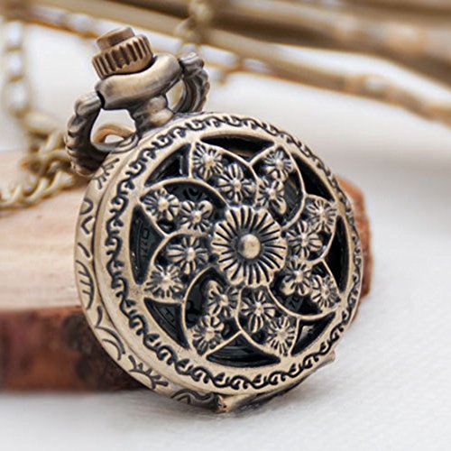 Loto Reloj de Bolsillo - SODIAL(R) Moda Vintage Retro Bronce Cuarzo Reloj de Bolsillo Collar Pendiente de Cadena (Loto) Loto Reloj de Bolsillo - SODIAL(R) Moda Vintage Retro Bronce Cuarzo Reloj de Bolsillo Collar Pendiente de Cadena (Loto)