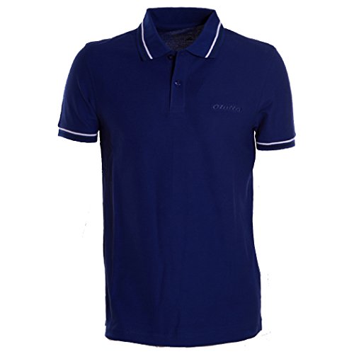 Lotto Sport – Polo para hombre de piqué de algodón para playa, tenis, barco, fútbol, L73 PQ, talla M, color principal azul