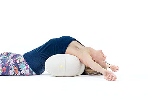 Lotuscrafts Bolster Yoga Rectangular para Yin Yoga - Relleno de Kapok - Cubierta en Algodon Lavable - Cojin Yoga Restaurativo - Bolster Yoga Kapok - Bolster Yoga Algodon