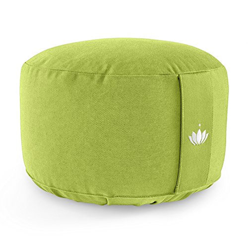 Lotuscrafts Cojin Meditacion Yoga Lotus - Altura 20 cm - Relleno con Cáscaras de Espelta - Cubierta en Algodon Lavable - Cojin Suelo Redondo - Cojin Yoga - Meditation Cushion - Certificado Gots Lotuscrafts Cojin Meditacion Yoga Lotus - Altura 20 cm - Relleno con Cáscaras de Espelta - Cubierta en Algodon Lavable - Cojin Suelo Redondo - Cojin Yoga - Meditation Cushion - Certificado Gots