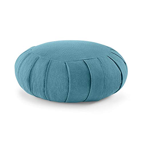Lotuscrafts Cojin Zafu Meditación Yoga Zen - Altura 15 cm - Relleno de Espelta - Cubierta en Algodon - Cojin Yoga Zafu - Cojin Suelo Redondo - Meditation Cushion - Certificado Gots Lotuscrafts Cojin Zafu Meditación Yoga Zen - Altura 15 cm - Relleno de Espelta - Cubierta en Algodon - Cojin Yoga Zafu - Cojin Suelo Redondo - Meditation Cushion - Certificado Gots