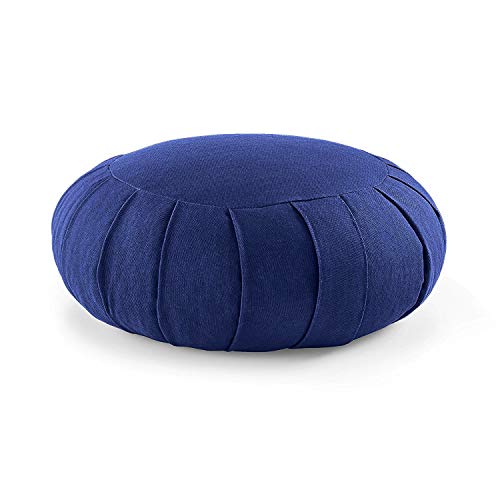 Lotuscrafts Cojin Zafu Meditación Yoga Zen - Altura 15 cm - Relleno de Espelta - Cubierta en Algodon - Cojin Yoga Zafu - Cojin Suelo Redondo - Meditation Cushion - Certificado Gots Lotuscrafts Cojin Zafu Meditación Yoga Zen - Altura 15 cm - Relleno de Espelta - Cubierta en Algodon - Cojin Yoga Zafu - Cojin Suelo Redondo - Meditation Cushion - Certificado Gots