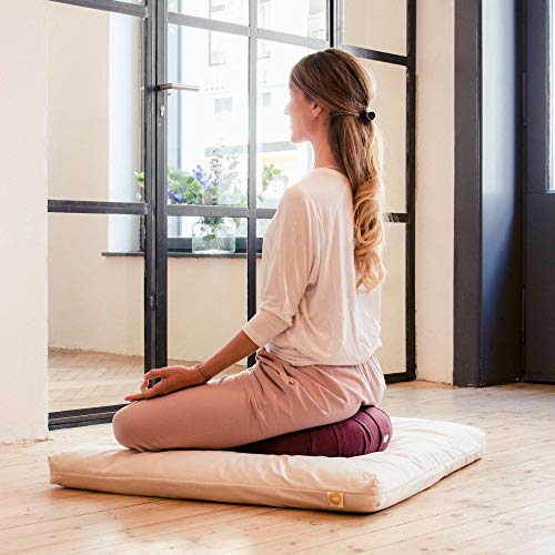 Lotuscrafts Cojin Zafu Meditación Yoga Zen - Altura 15 cm - Relleno de Espelta - Cubierta en Algodon Lavable- Cojin Yoga Zafu - Cojin Suelo Redondo - Meditation Cushion - Certificado Gots Lotuscrafts Cojin Zafu Meditación Yoga Zen - Altura 15 cm - Relleno de Espelta - Cubierta en Algodon Lavable- Cojin Yoga Zafu - Cojin Suelo Redondo - Meditation Cushion - Certificado Gots