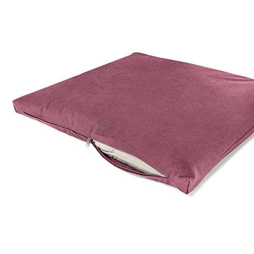 Lotuscrafts colchoneta meditacion Zabuton Deluxe - Superficie para Cojin Meditacion - Cubierta en Algodon Lavable - Esterilla Meditacion - Alfombra Meditacion - Meditation Mat - Certificado Gots