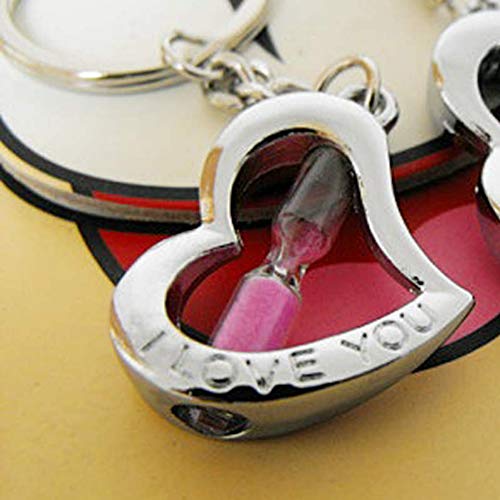Love Llavero de Pareja de Reloj de Arena, Elegante Colgante de Llavero, Colgante de teléfono con Llavero Masculino y Femenino, Adornos de Bolso (par) Love Llavero de Pareja de Reloj de Arena, Elegante Colgante de Llavero, Colgante de teléfono con Llavero Masculino y Femenino, Adornos de Bolso (par)