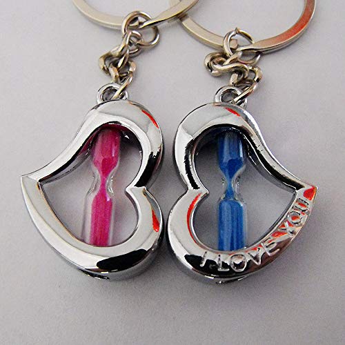 Love Llavero de Pareja de Reloj de Arena, Elegante Colgante de Llavero, Colgante de teléfono con Llavero Masculino y Femenino, Adornos de Bolso (par) Love Llavero de Pareja de Reloj de Arena, Elegante Colgante de Llavero, Colgante de teléfono con Llavero Masculino y Femenino, Adornos de Bolso (par)