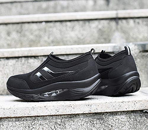lovejin Mujer Zapatillas Deportivas de Correr Plataforma Cuña Zapatos Moda Fitness Adelgazar Planos Sneakers lovejin Mujer Zapatillas Deportivas de Correr Plataforma Cuña Zapatos Moda Fitness Adelgazar Planos Sneakers