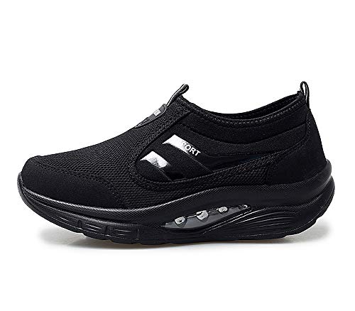 lovejin Mujer Zapatillas Deportivas de Correr Plataforma Cuña Zapatos Moda Fitness Adelgazar Planos Sneakers lovejin Mujer Zapatillas Deportivas de Correr Plataforma Cuña Zapatos Moda Fitness Adelgazar Planos Sneakers