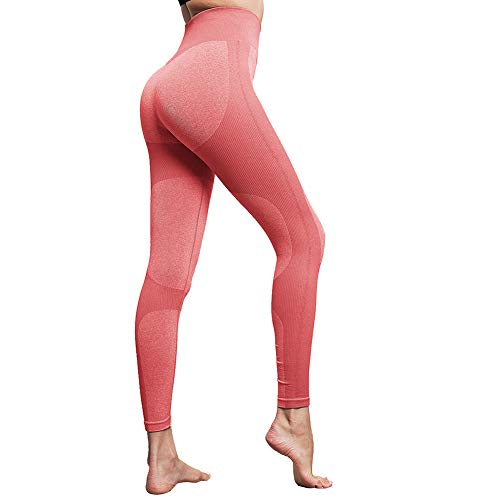 Lover-Beauty Pantalone Mujer Legging Yoga Deportiva Mujer Legging Elástico Cintura Alta Deportivo Entrenamiento Push Up para Danza Fitness Control Barriga Stretch Running Gimnasio Legging Pantalones