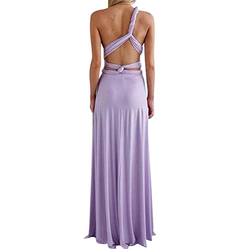 Lover-Beauty Vestido Largo Elegante para Fiesta Dama de Honor Verano Falda Mujer Sin Hombro Casual Lover-Beauty Vestido Largo Elegante para Fiesta Dama de Honor Verano Falda Mujer Sin Hombro Casual