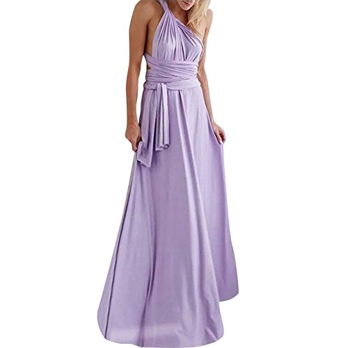 Lover-Beauty Vestido Largo Elegante para Fiesta Dama de Honor Verano Falda Mujer Sin Hombro Casual Lover-Beauty Vestido Largo Elegante para Fiesta Dama de Honor Verano Falda Mujer Sin Hombro Casual