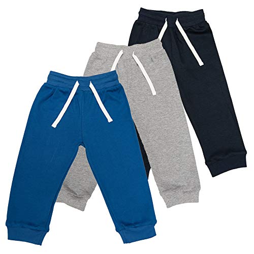 Lovjoy Pantalones Informales para bebés y niños y niñas / 100% algodón, Suaves y cómodos (3, 18-24 Meses)