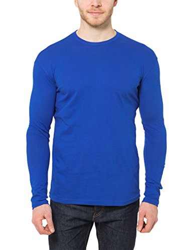 Lower East Camiseta de manga larga Hombre, Pack de 5, Azul claro, L