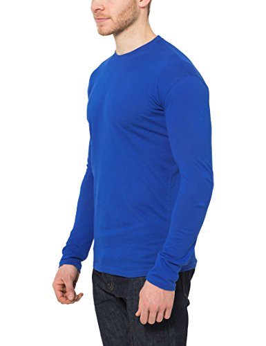 Lower East Camiseta de manga larga Hombre, Pack de 5, Azul claro, L