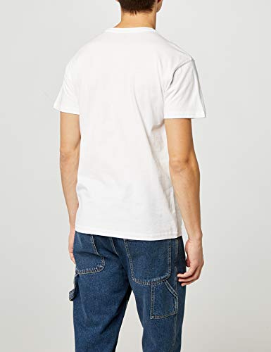 Lower East Camiseta Manga Corta Hombre, Pack de 5, Blanco, XXXL