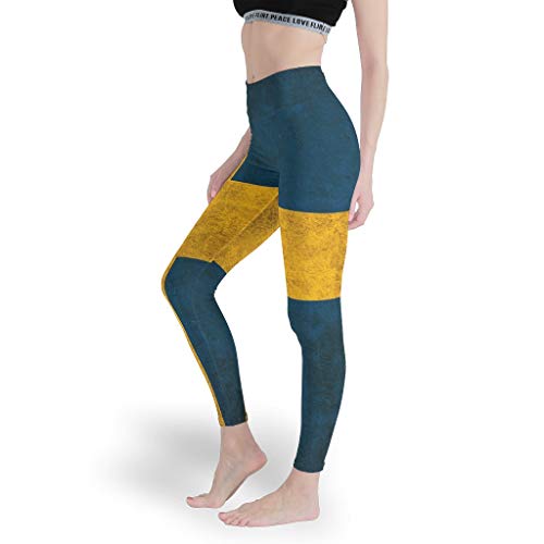 LPLoveYogaShop Leggings para mujer, diseño de la bandera de Suecia con gráficos impresos en 3D, para yoga, tiempo libre blanco XXL