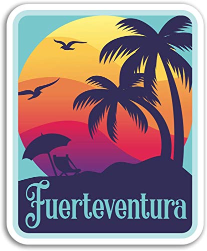 Lplpol Fuerteventura - Pegatinas de vinilo para portátil (3 unidades)