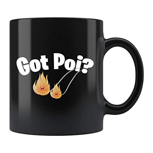 Lplpol Poi Spinning Mug Poi Spinning Gift Poi Spinning Mug Poi Taza Poi Spinning Gift Fuego Spinning Mug Fire Dancing Mug Gifts # D154 Taza grande de 445 ml