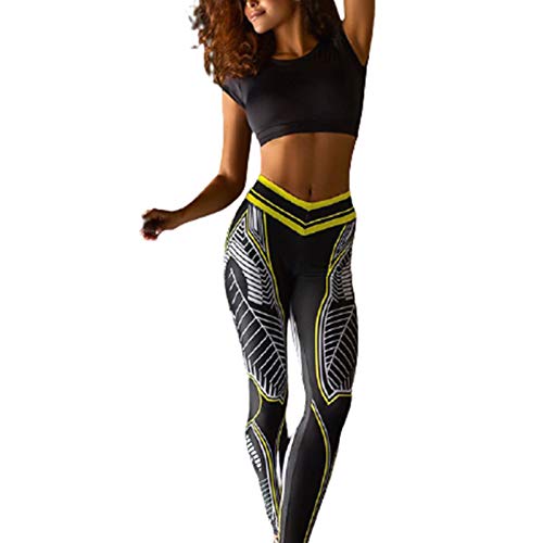 LQIQI Leggins Cruzados de Talle Alto Cintura en V sostén Tus Caderas Leggings Levantamiento de Cadera Fitness sin Costuras Apretado impresión Ajuste Ajustado y rápido Secado Leggings para Mujer