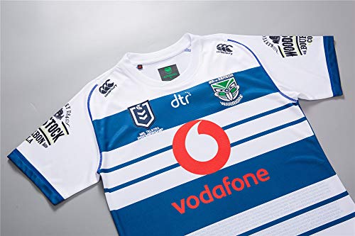 LQLD 2019-20 Guerreros Memorial Rugby Jersey, los Hombres de Secado rápido Transpirable Rugby Jersey de Rugby clásica Camiseta,S