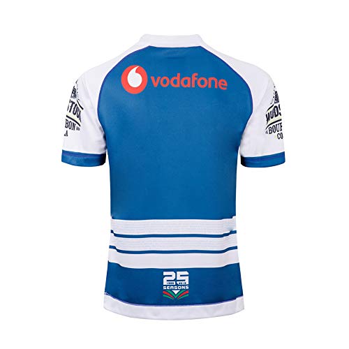 LQLD 2019-20 Guerreros Memorial Rugby Jersey, los Hombres de Secado rápido Transpirable Rugby Jersey de Rugby clásica Camiseta,S