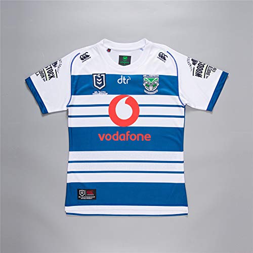 LQLD 2019-20 Guerreros Memorial Rugby Jersey, los Hombres de Secado rápido Transpirable Rugby Jersey de Rugby clásica Camiseta,S
