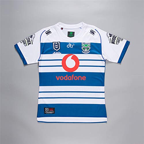 LQLD 2019-20 Guerreros Memorial Rugby Jersey, los Hombres de Secado rápido Transpirable Rugby Jersey de Rugby clásica Camiseta,S