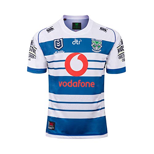 LQLD 2019-20 Guerreros Memorial Rugby Jersey, los Hombres de Secado rápido Transpirable Rugby Jersey de Rugby clásica Camiseta,S