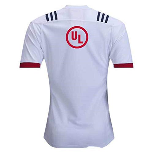 LQLD Copa del Mundo de Rugby de América Jersey, los Hombres de Secado rápido Transpirable Rugby Jersey de Rugby clásica Camiseta,Blanco,XL