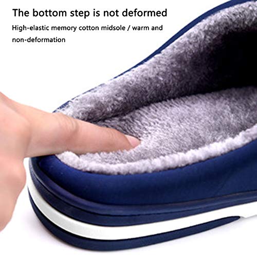 LQLD Grandes Zapatillas de algodón Tamaño, Comfort Cubierta Antideslizante Gruesos Zapatos de la casa Abajo con Material TPR,Gris,51/52 LQLD Grandes Zapatillas de algodón Tamaño, Comfort Cubierta Antideslizante Gruesos Zapatos de la casa Abajo con Material TPR,Gris,51/52