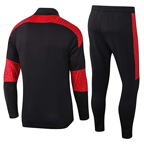 LQRYJDZ AC Milan Fans Football Jersey Training Uniforme de Hombre Uniform Sportswear-Football Club (Tops + Pantalones) Múltiples Opciones (Size : M)