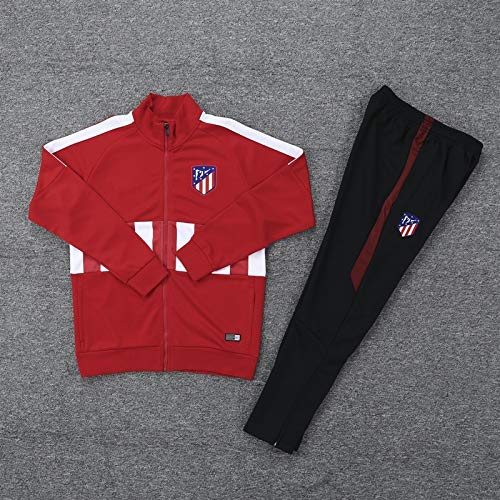 LQRYJDZ Traje de Entrenamiento de fútbol Atlético Madrid Club Equipo de la Competencia Traje de la Chaqueta de Ropa Deportiva Juego de Chaquetas de fútbol de fútbol (Opciones múltiples)