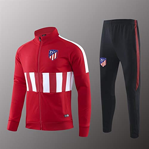 LQRYJDZ Traje de Entrenamiento de fútbol Atlético Madrid Club Equipo de la Competencia Traje de la Chaqueta de Ropa Deportiva Juego de Chaquetas de fútbol de fútbol (Opciones múltiples)