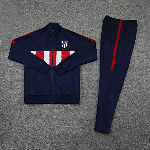 LQRYJDZ Traje de Entrenamiento de fútbol Atlético Madrid Club Equipo de la Competencia Traje de la Chaqueta de Ropa Deportiva Juego de Chaquetas de fútbol de fútbol (Opciones múltiples)