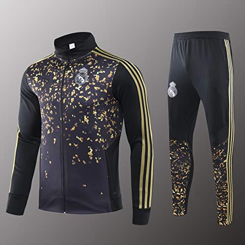 LQRYJDZ Traje de Entrenamiento de fútbol Real Madrid Club Equipo de la competición Traje Deportivo Chaqueta Juego de Chaquetas de fútbol de fútbol (Opciones múltiples) (Color : C, Size : L)