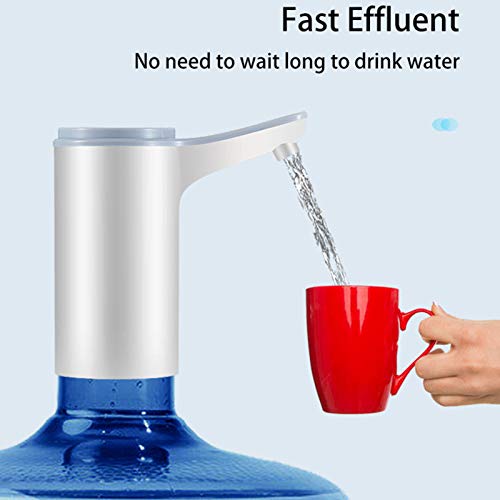 LQZ Dispensador de Agua, Bomba de la Botella de Agua Recargable USB Mini Electric Potable Bomba de Agua de 19 litros Botella de la Bebida del dispensador LQZ Dispensador de Agua, Bomba de la Botella de Agua Recargable USB Mini Electric Potable Bomba de Agua de 19 litros Botella de la Bebida del dispensador