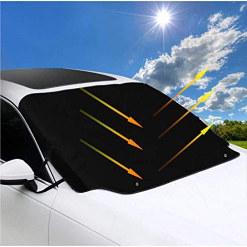 LREFON Visera de sombrilla automática para Parabrisas Delantero Impermeable Ele-PH-Hormigas Protector protección contra heladas Invierno vehículos LREFON Visera de sombrilla automática para Parabrisas Delantero Impermeable Ele-PH-Hormigas Protector protección contra heladas Invierno vehículos