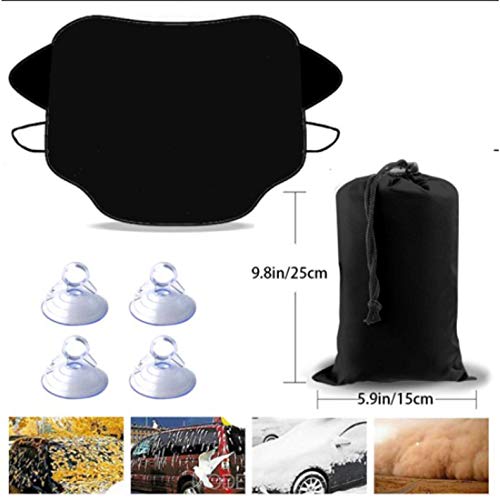 LREFON Visera de sombrilla automática para Parabrisas Delantero Impermeable Ele-PH-Hormigas Protector protección contra heladas Invierno vehículos LREFON Visera de sombrilla automática para Parabrisas Delantero Impermeable Ele-PH-Hormigas Protector protección contra heladas Invierno vehículos