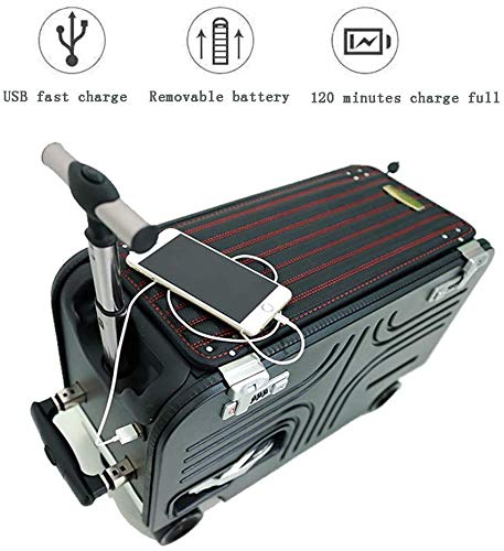 LRZ Equipaje de Viaje portátil para el Estuche de Viaje Batería Desmontable Maleta eléctrica Scooter, manejable,A,28 LRZ Equipaje de Viaje portátil para el Estuche de Viaje Batería Desmontable Maleta eléctrica Scooter, manejable,A,28