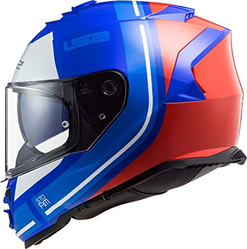 LS2, Casco Integral Storm Slant, Azul Rojo, M