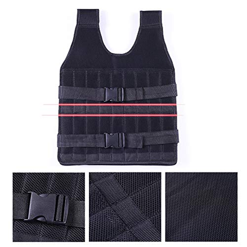 LSHOME Chaleco con Peso Hombres Y Mujeres Corriendo Sacos De Arena De Fitness Ropa De Arena Transpirable Invisible Ajustable Chaleco De Entrenamiento 40 Kg