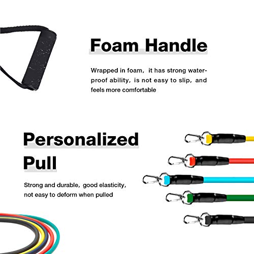 LSR Bandas Elasticas Musculacion,Set de Bandas de Resistencia con Cinco Tubo de Látex,Bandas de Resistencia Fitness para Yoga,Fisioterapia,Estiramientos,Gimnasio en Casa,Incluye Bolsa de Transporte LSR Bandas Elasticas Musculacion,Set de Bandas de Resistencia con Cinco Tubo de Látex,Bandas de Resistencia Fitness para Yoga,Fisioterapia,Estiramientos,Gimnasio en Casa,Incluye Bolsa de Transporte