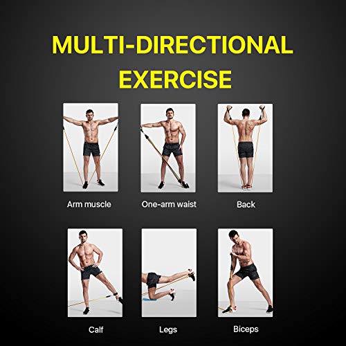 LSR Bandas Elasticas Musculacion,Set de Bandas de Resistencia con Cinco Tubo de Látex,Bandas de Resistencia Fitness para Yoga,Fisioterapia,Estiramientos,Gimnasio en Casa,Incluye Bolsa de Transporte LSR Bandas Elasticas Musculacion,Set de Bandas de Resistencia con Cinco Tubo de Látex,Bandas de Resistencia Fitness para Yoga,Fisioterapia,Estiramientos,Gimnasio en Casa,Incluye Bolsa de Transporte