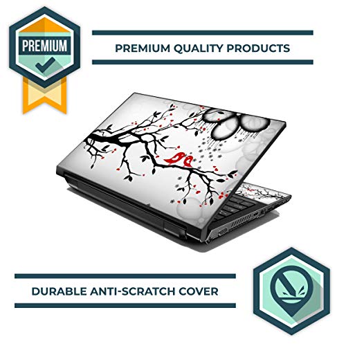 LSS 15 15.6" - Adhesivo decorativo para portátil de 13.3", 14", 15.6", 16", HP, Dell, Lenovo, Apple, Asus Acer Compaq (2 muñequeras incluidas), color azul LSS 15 15.6" - Adhesivo decorativo para portátil de 13.3", 14", 15.6", 16", HP, Dell, Lenovo, Apple, Asus Acer Compaq (2 muñequeras incluidas), color azul